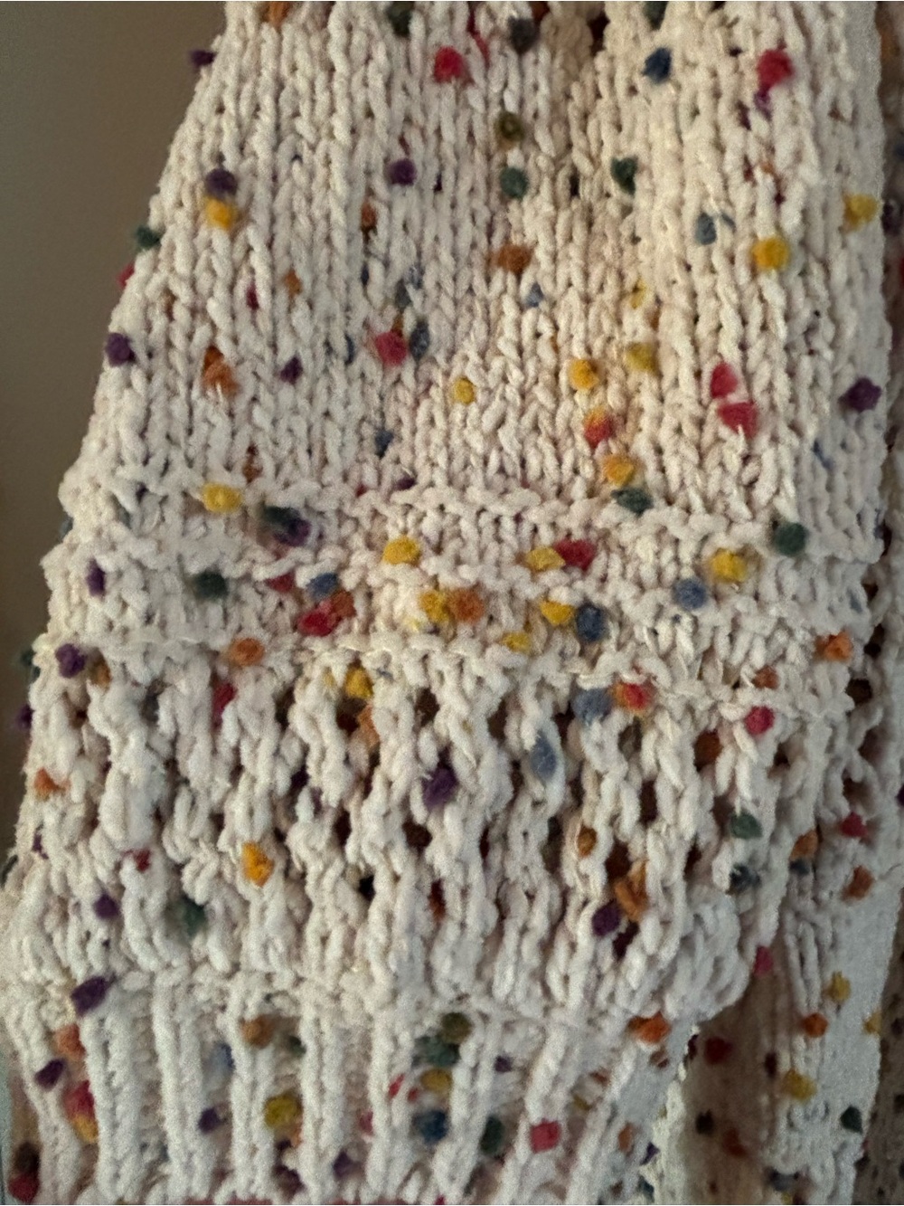 Amaryllis Open-Knit Speckled Cardigan - Picture 4 of 4